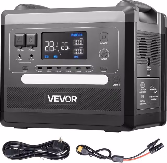 Centrale Elettrica per Carica Portatile, Generatore Solare Potenza Uscita 2400 W Capacità Batteria 2160 Wh 10 Porte Stazione di Energia per Camper, Ca