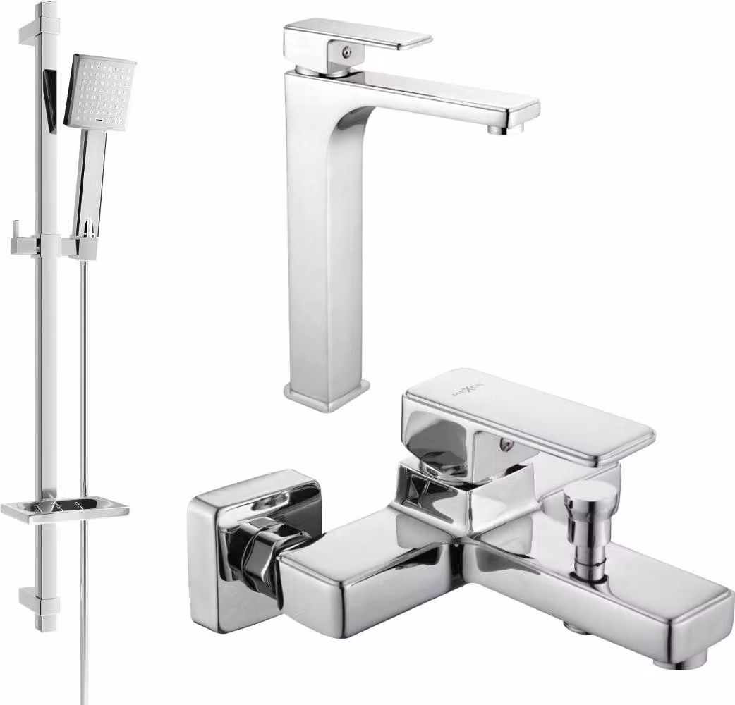 Mexen Cetus DQ45 set da bagno, cromo - 744313DQ45-00