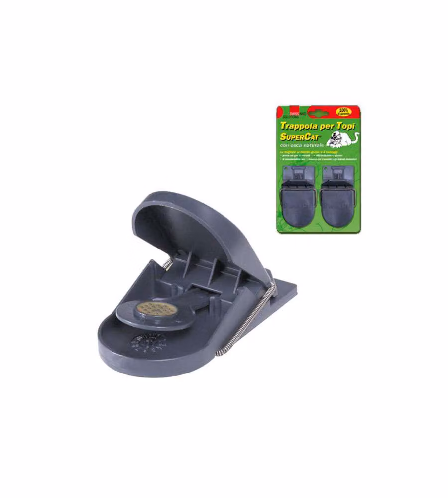 Trappola Topi Supercat Esca Piccola Pz.2 Swissinno