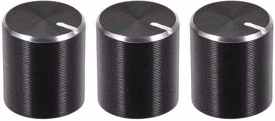 Potenziometro rotativo con cartuccia - Manopola di regolazione del volume in alluminio, diametro 6 mm