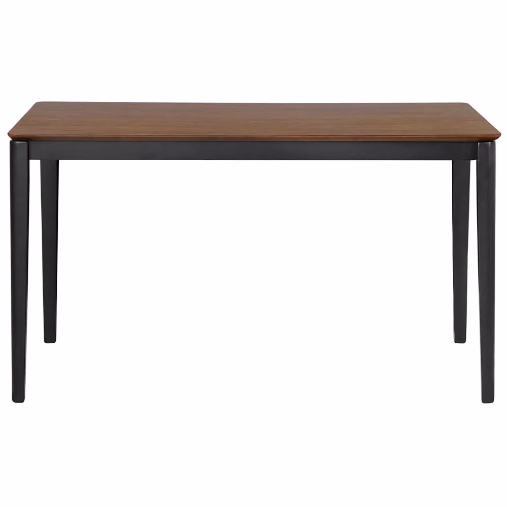 Tavolo da pranzo rettangolare Beliani in legno e metallo, colore marrone e nero, stile classico – 2