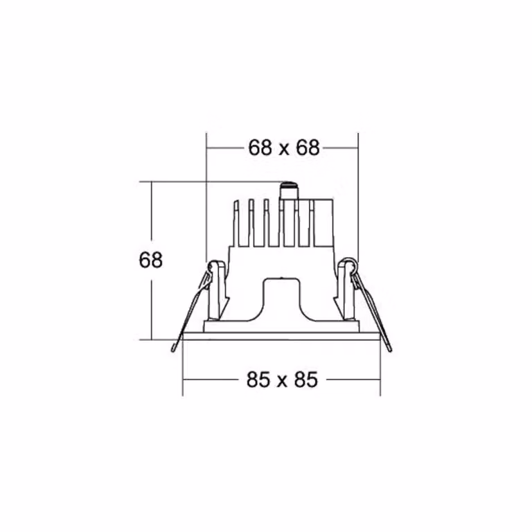 BRUMBERG Apollo Micro, liscio, angolare, 3.500 K, bianco Micro, Bianco / Opale, Soggiorno / Sala da pranzo, Alluminio, Moderno, Downlight