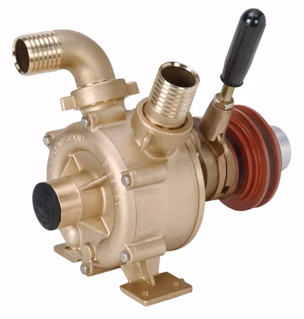Pompa Nautica 40 F Liverani in Ottone e Bronzo