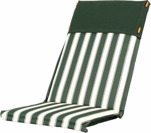 Set di 6 Cuscini Schienale Alto Riga Verde