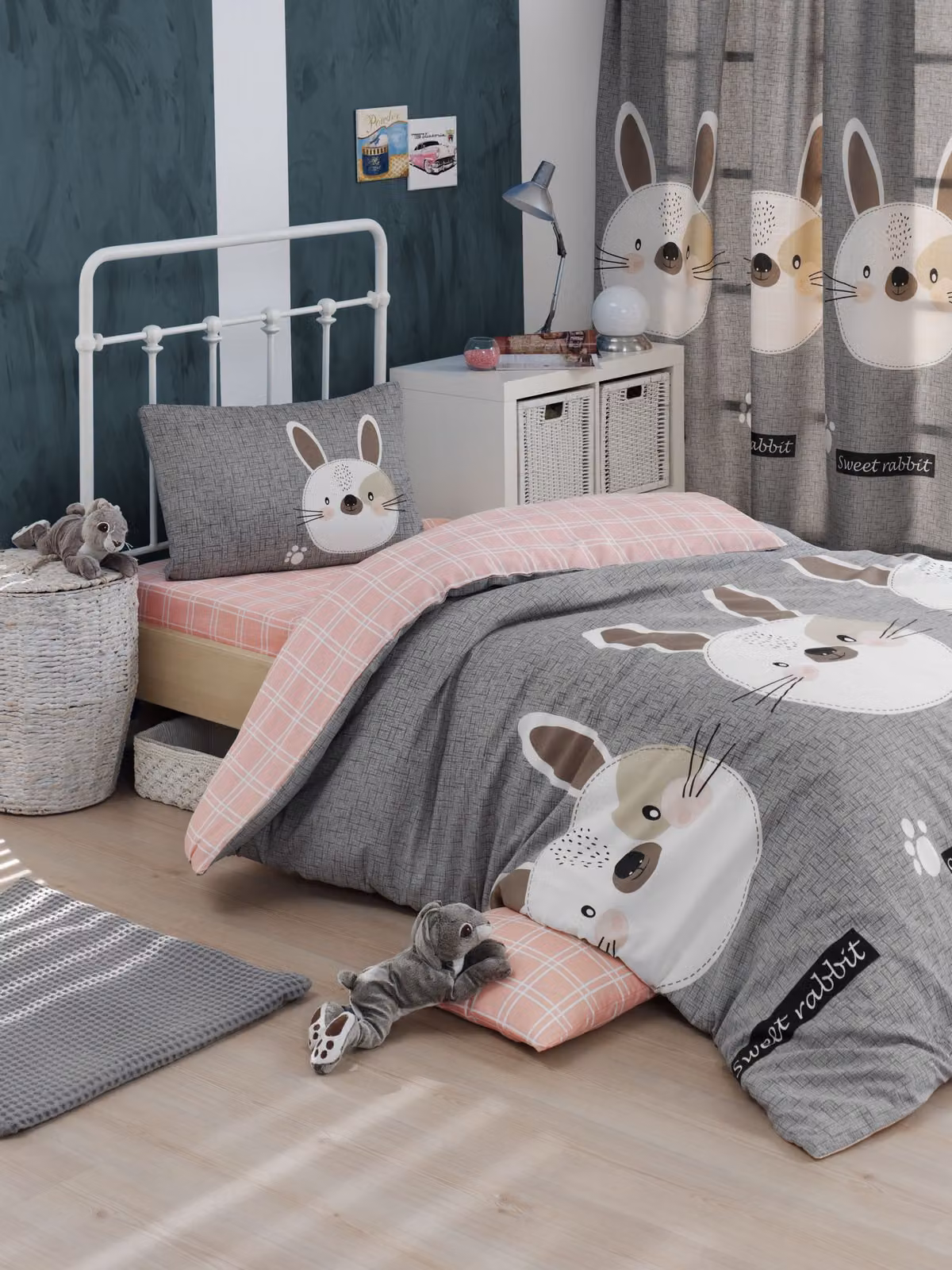 L'Essentiel Linge de Maison, Begonvilla- EPJ1795, grigio, piumini, 65% cotone / 35% poliestere