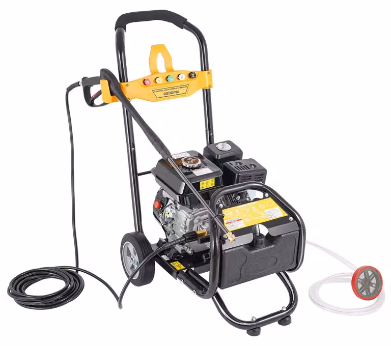 Idropulitrice, motore da 7,5 cavalli, pressione massima di 2200 PSI, colore nero