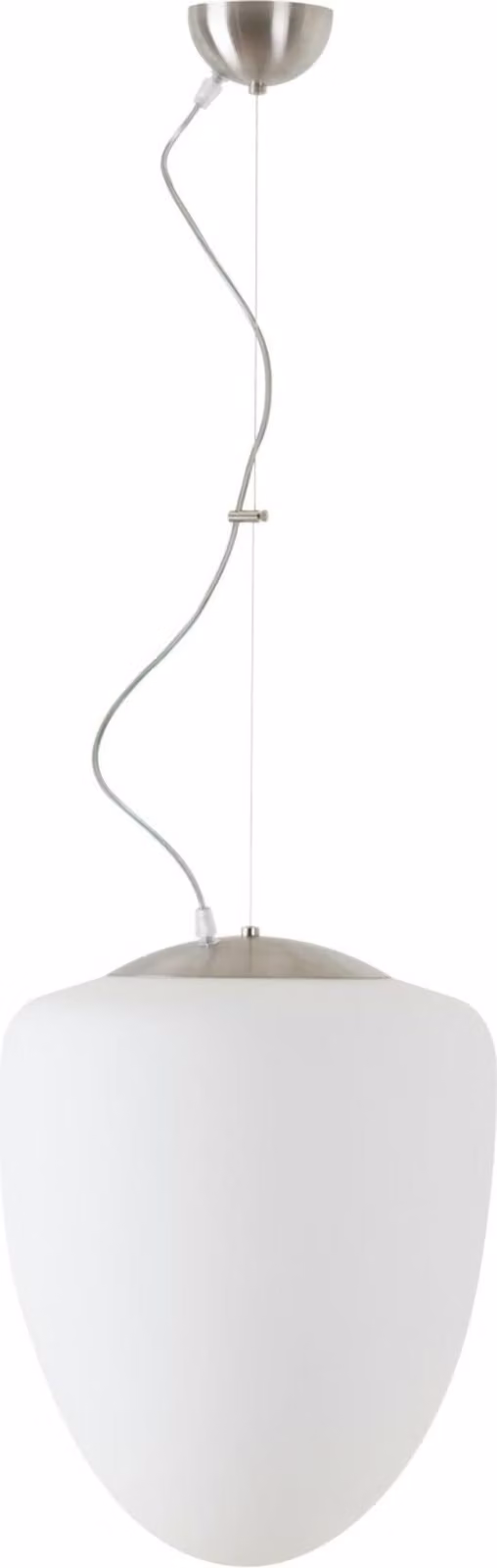 OSMONT AST60432 ASTRA L apparecchio a sospensione in vetro acciaio inox spazzolato / bianco IP40 3000 K 27W LED