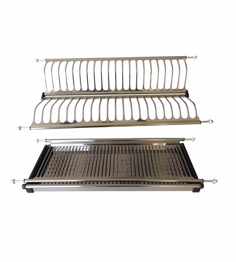 Metal Style Scolapiatti Raccogligocce Inox Cromatp per Pensile 86 cm