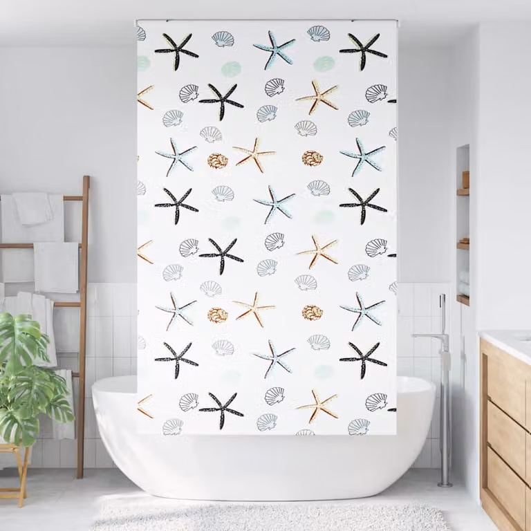 vidaXL Tenda a Rullo Doccia 140x240 cm Larghezza Tessuto 136 cm