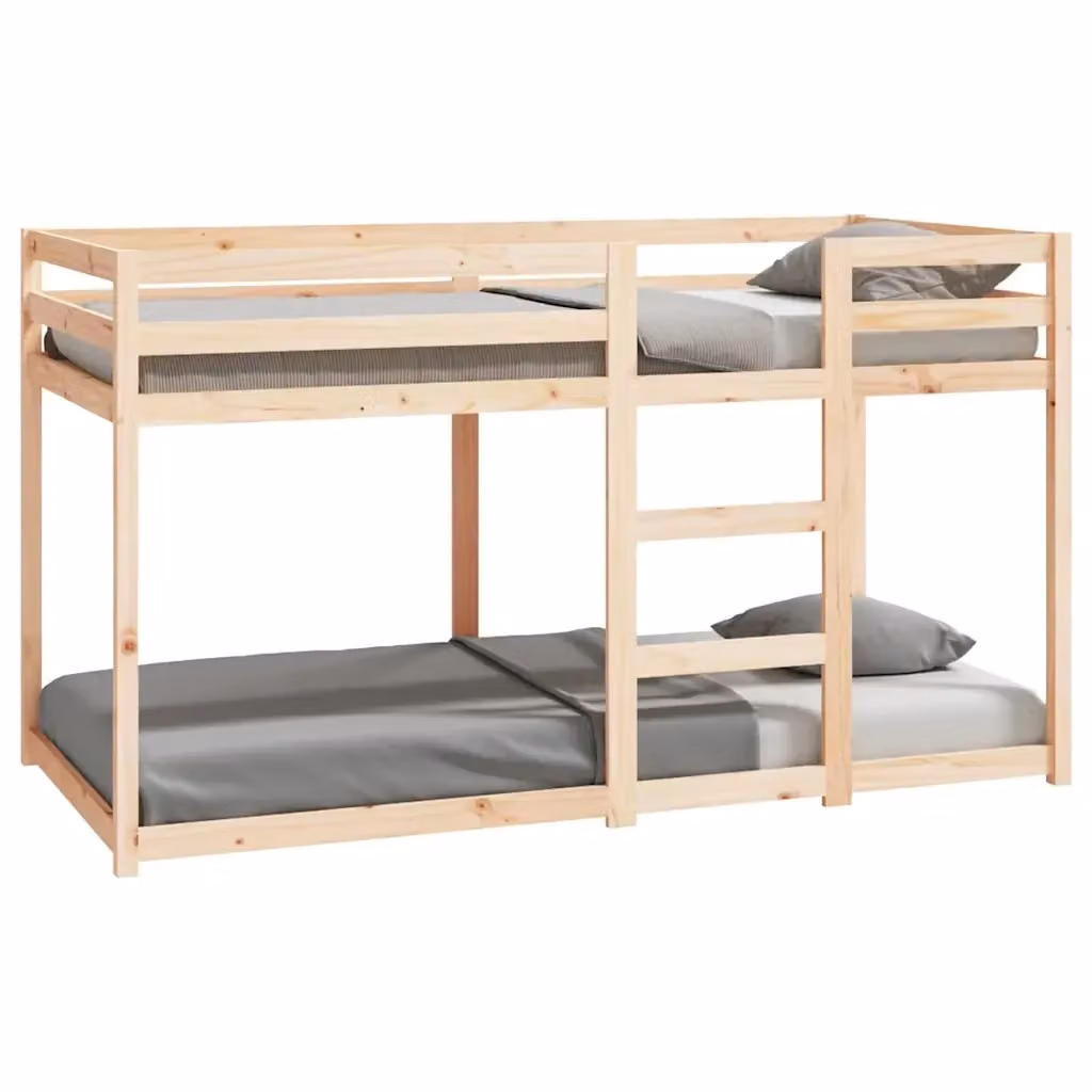 Letto a Castello vidaXL in Legno di Pino Marrone senza Materasso L/P/H: 190 x 90 x 175,5 cm – 2