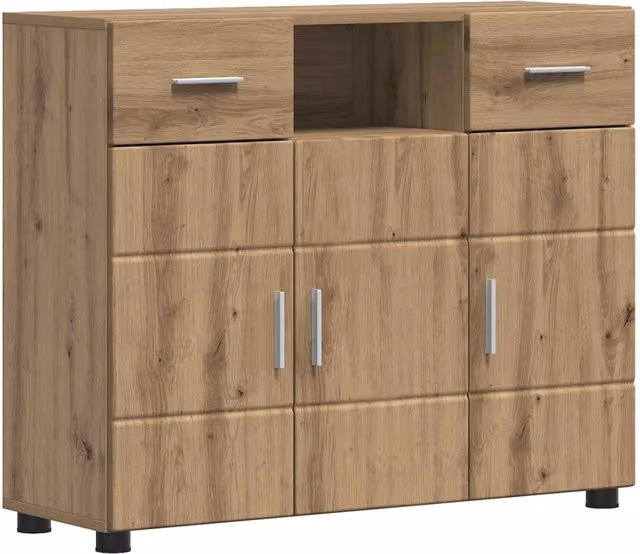 Armadio moderno in legno di rovere marrone DESIGN IN, L: 88,5 cm, P: 30,5 cm, H: 73 cm, modello CFW5025360