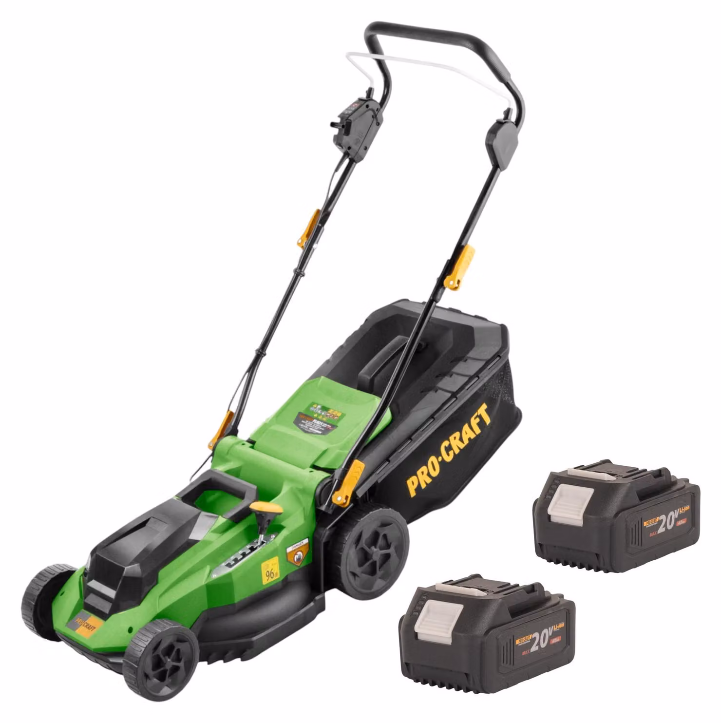 Tosaerba a batteria Procraft PLM21bb 40 V (2x 20 V) 380 mm Brushless + 2x batteria 4,0 Ah - senza caricabatterie