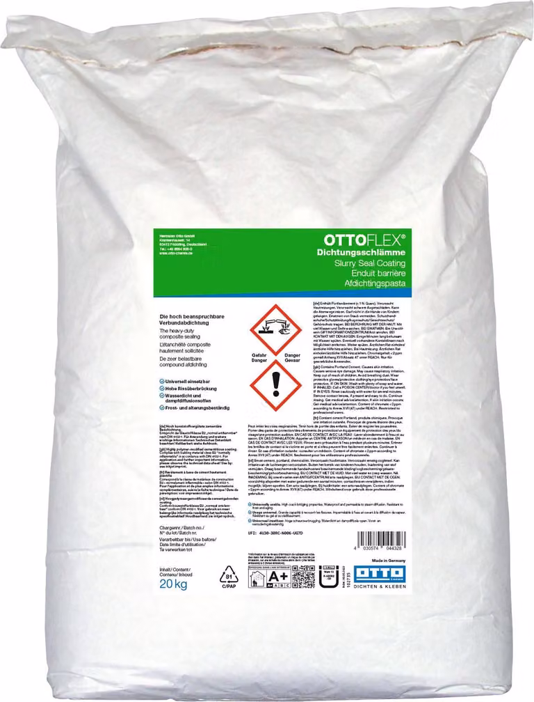 OTTOFLEX Sealing Slurry L'impermeabilizzazione incollata SEALING SLURES 20KG