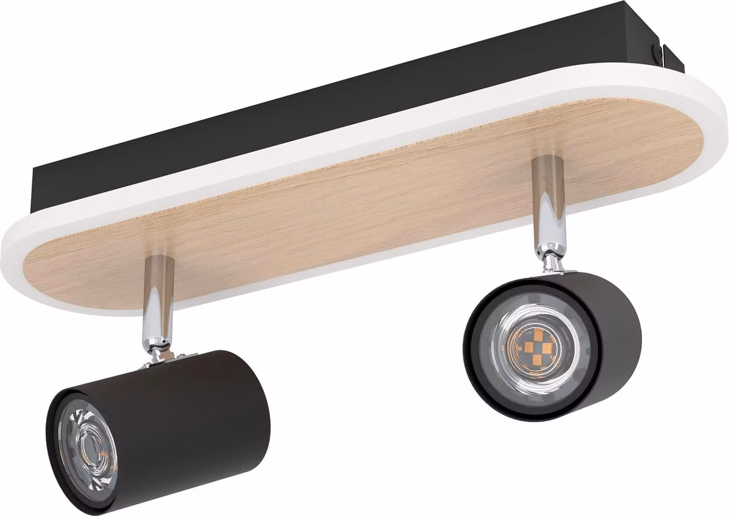 Eglo Plafoniera LED Rimbocchi 2x6W, 1500 lm, 3000K, ww, nero