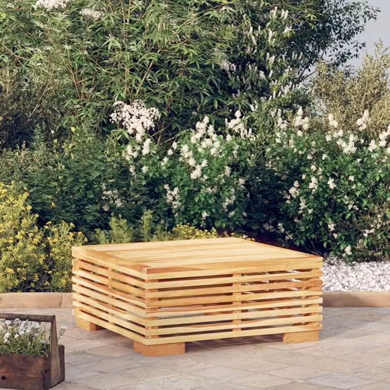 Tavolo da esterno in legno di teak massello per giardino