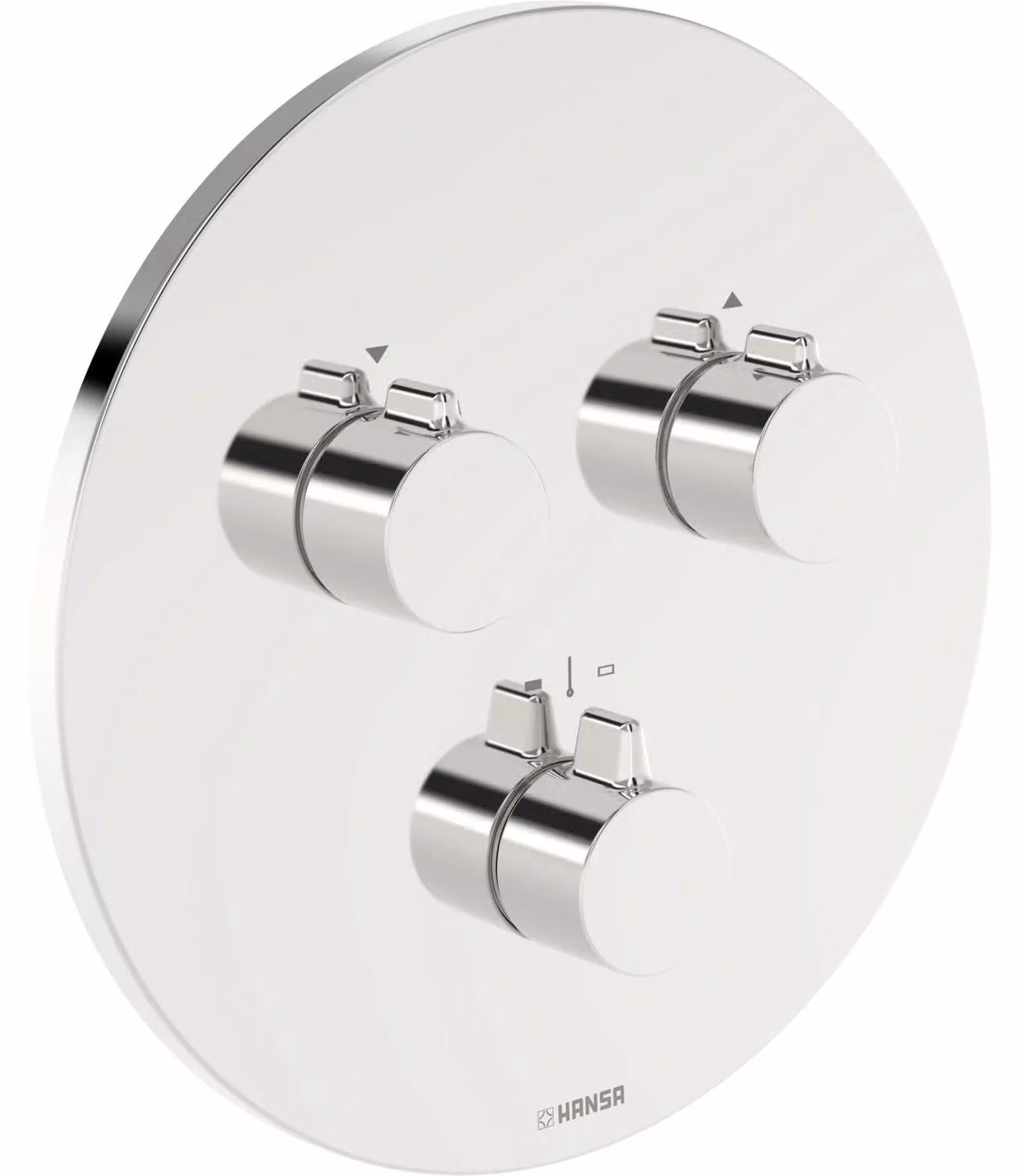 Set prefabbricato Hansa per due uscite, HANSAEASYMIX 8872, rosetta rotonda, cromato, 1 pz.