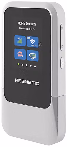 Modem-Router Mobile Hotspot Keenetic Roamer 5G Wi-Fi 6 Dual Band Bianco e Grigio KN-5210-01-EU – 2
