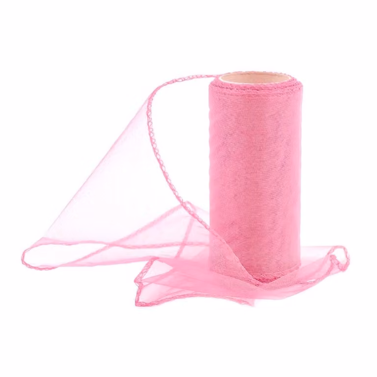 Organza 12 cm/10y rosa