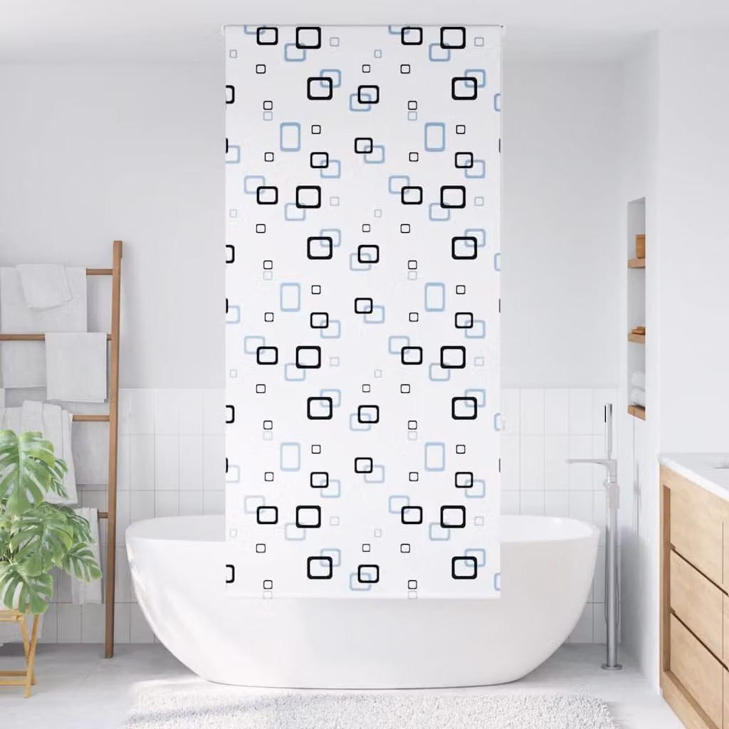 vidaXL Tenda a Rullo Doccia 110x240 cm Larghezza Tessuto 106 cm