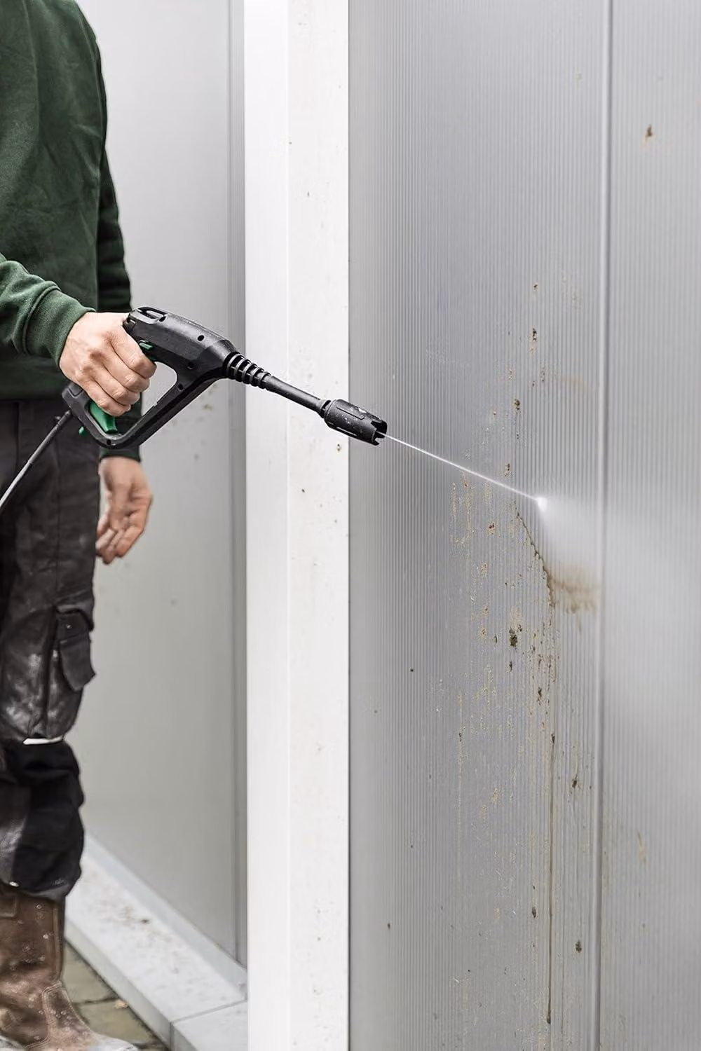 Idropulitrice - Pistola ad alta pressione - Pulitore ad acqua - Pulitore per terrazze - Pulitore per esterni - Compatto e leggero