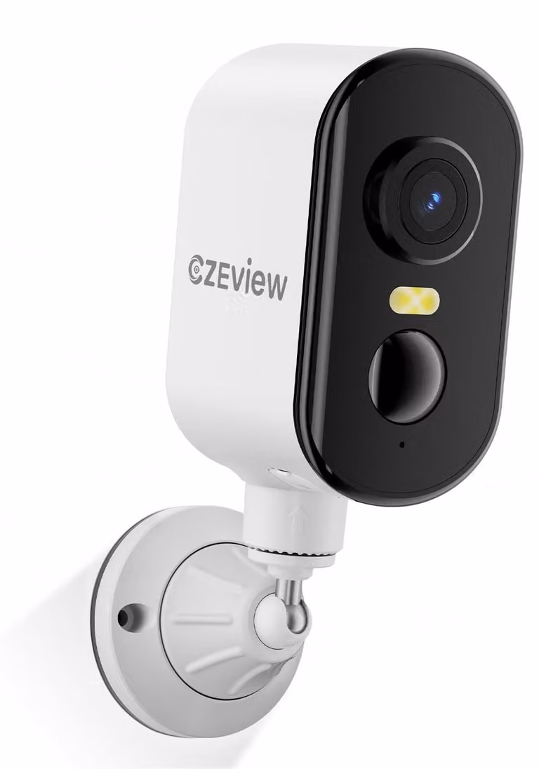 Telecamera di sicurezza esterna 2K da 3 megapixel, alimentata a batteria, con base magnetica e rilevamento PIR