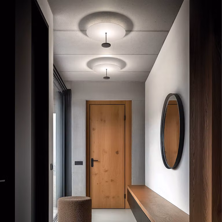 Linea Light Plafoniera a LED Stilo_S, dimmerabile, Nero, Soggiorno / Sala da pranzo, Alluminio, Moderno, Plafoniera LED