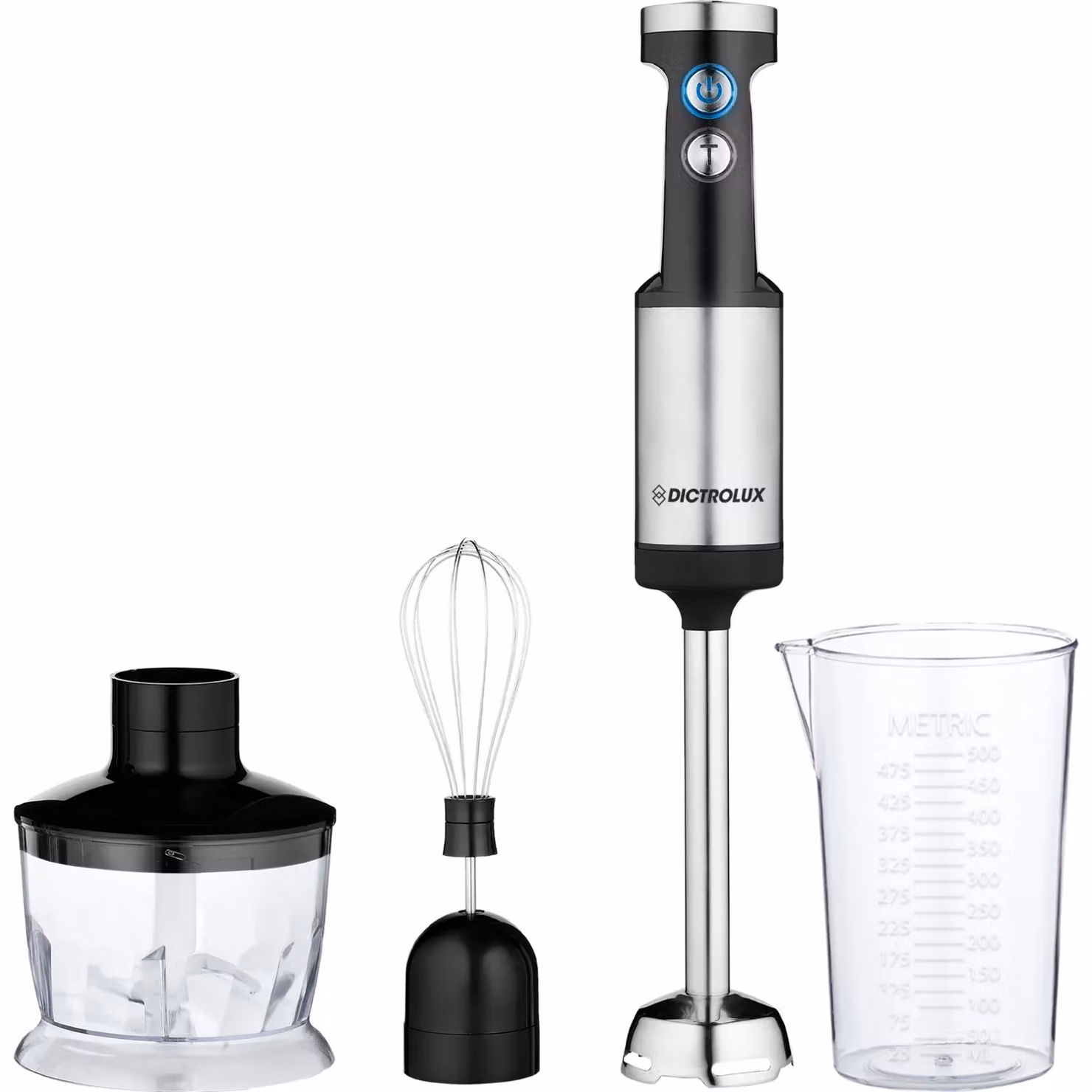 Dictrolux Multirobot da Cucina 3in1 Power Plus in Acciaio Inox, Argento, 700 Watt