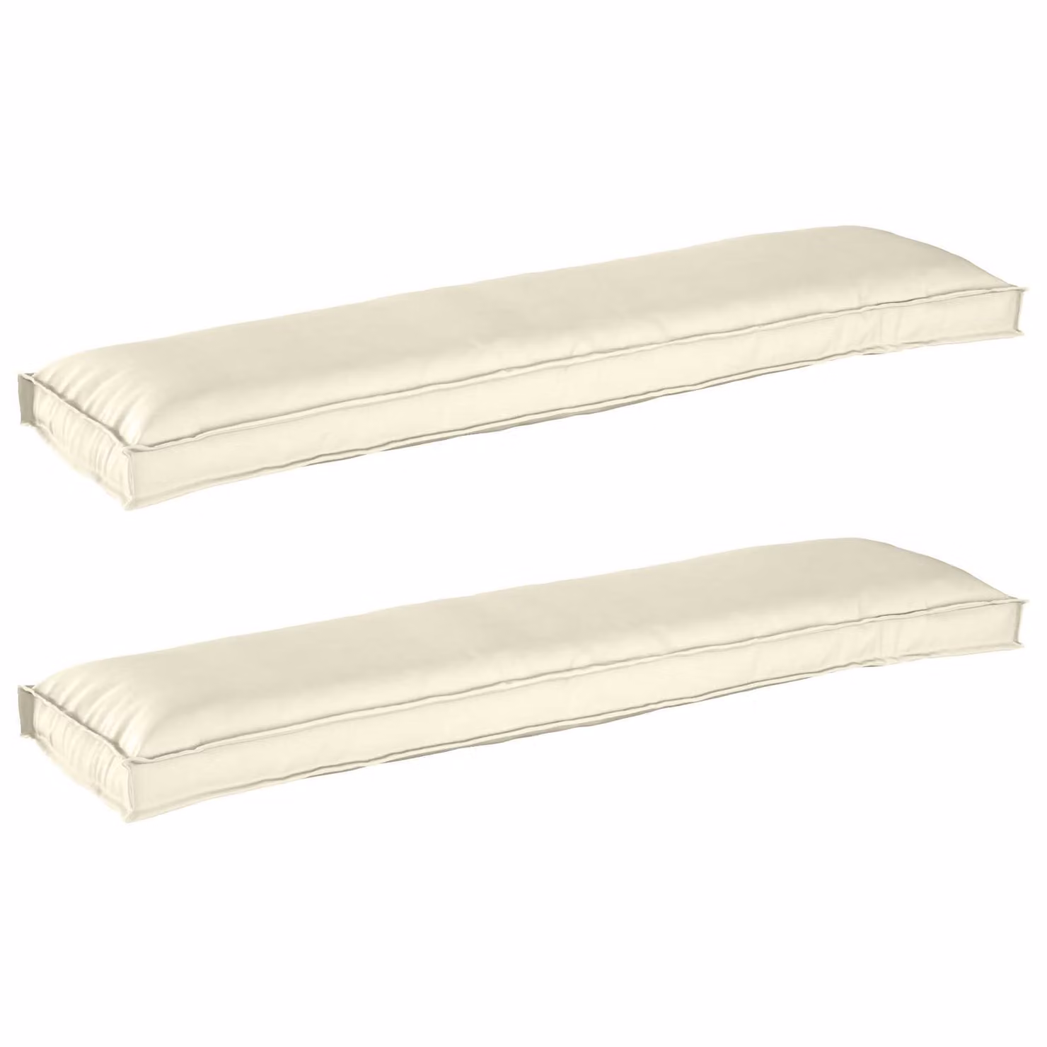 Set di 2 cuscini per pallet vidaXL in tessuto Oxford beige idrorepellente L/P/H: 150 x 150 x 8 cm