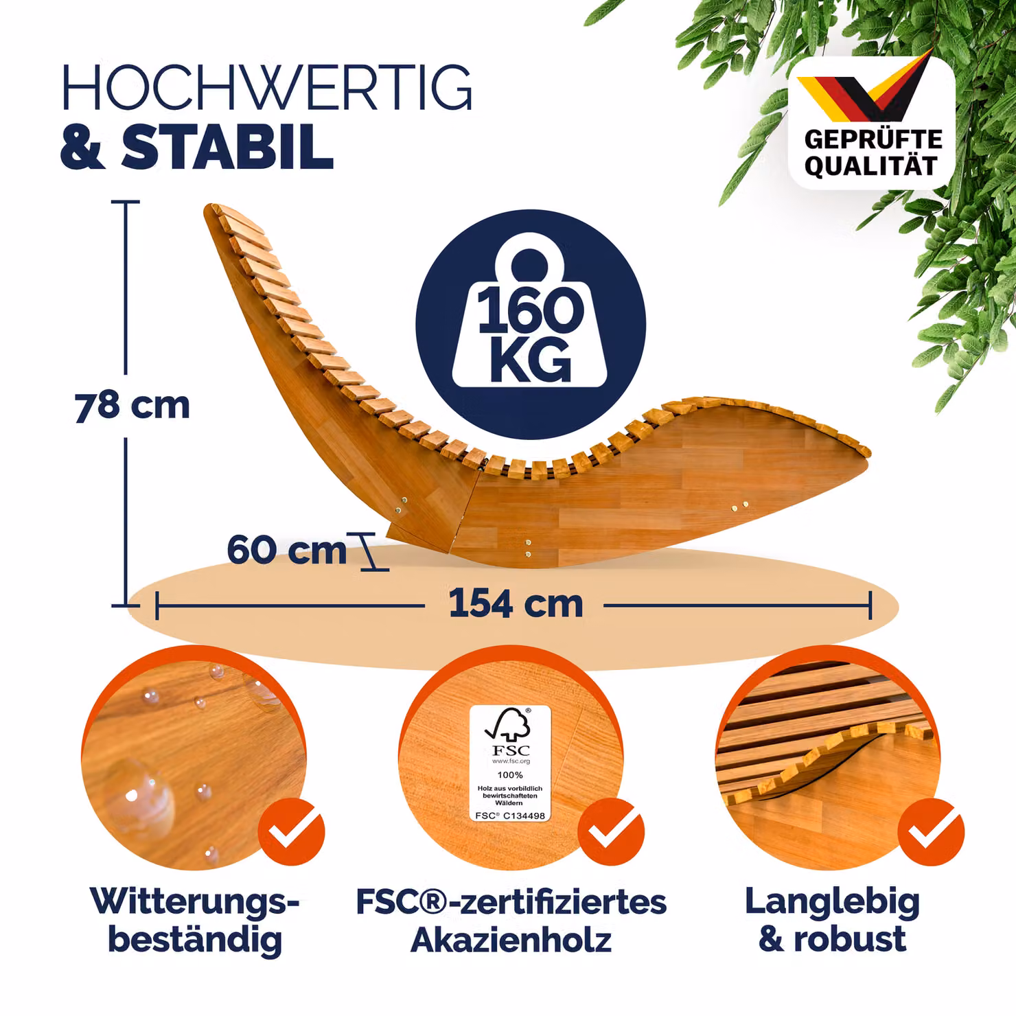 Lettino per sauna Java Casaria in legno di acacia certificato FSC con cuscino beige e poggiatesta regolabile – 2