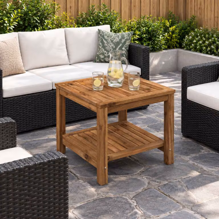 vidaXL Tavolino da salotto Naturale 48,5 x 49 x 45 cm