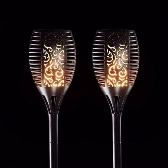 Lampade solari, mini torce, confezione da 2, alimentate a batterie
