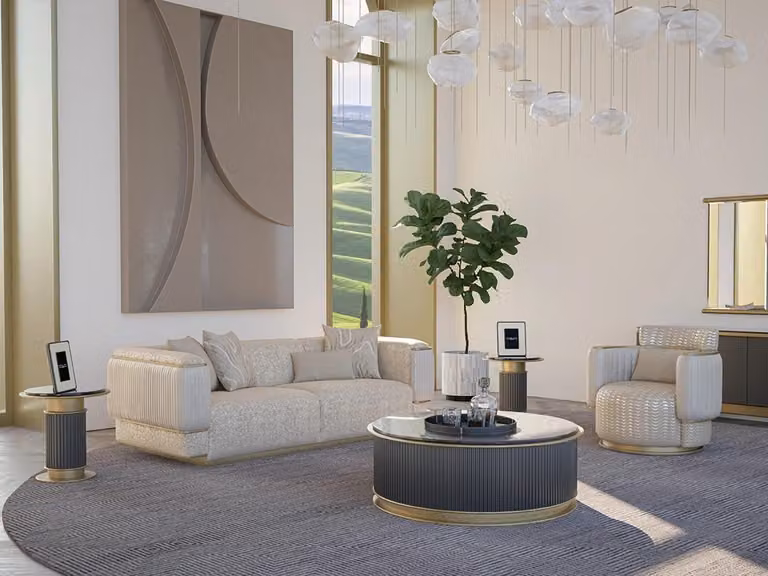 Wohnzimmer Set 2tlg Sofa Komplett Design Dreisitzer Sofa Sessel Sofagarnitur