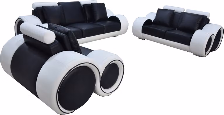Sofa Couch Garnitur Sitz Polster Komplett Set 3+2+1 Sofas Designer Couchen Leder