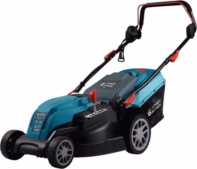 Tosaerba elettrico Könner & Söhnen KS 42LM color turchese con kit mulching e sacco di raccolta