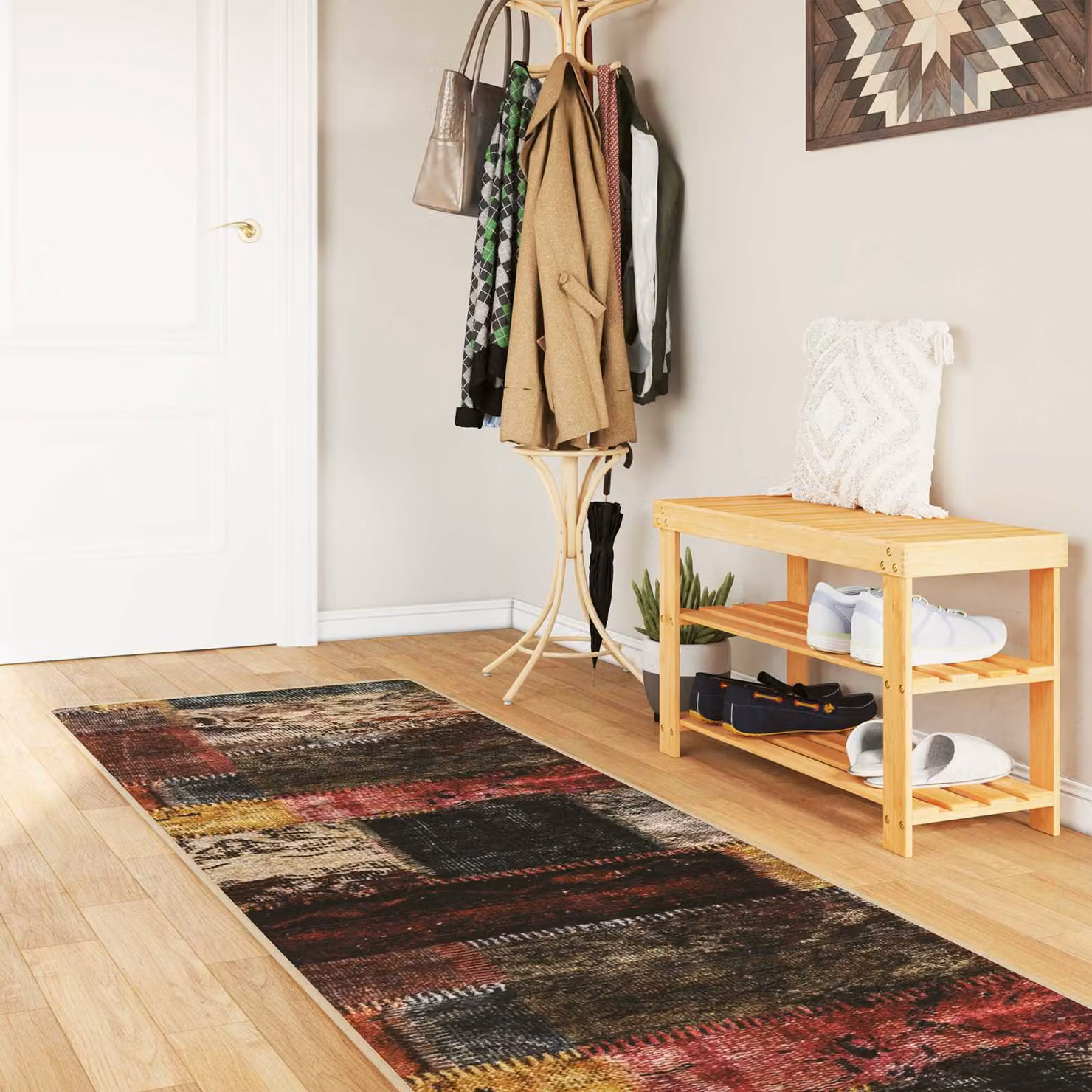 Tappeto Runner vidaXL MARSA Multicolore in Poliestere, L 100 cm x P 400 cm