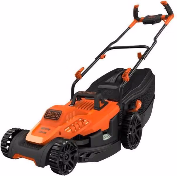 Tosaerba elettrico BLACK+DECKER BEMW471BH-QS, 1600 W, larghezza di taglio 38 cm, per superfici fino a 600 m²