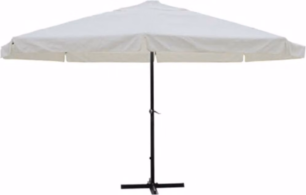 vidaXL Ombrellone in alluminio bianco 500 cm