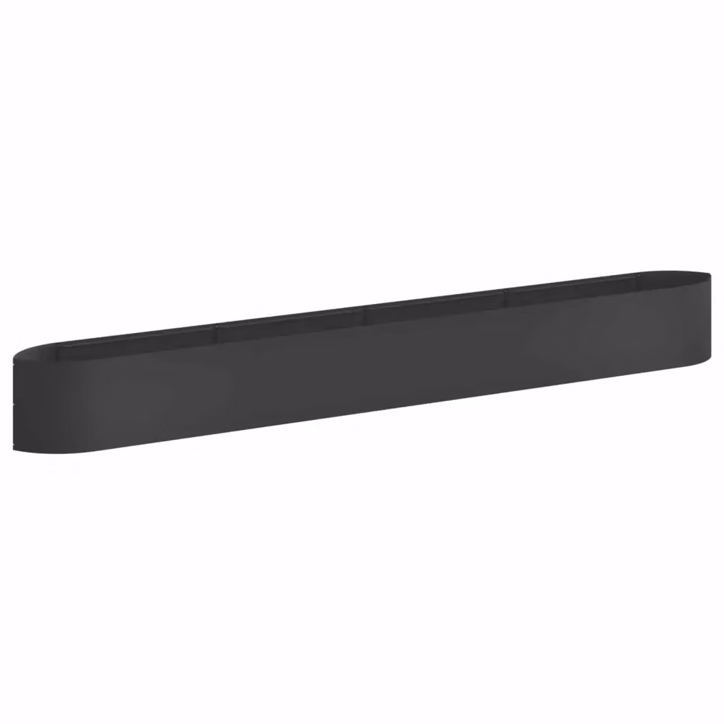 Letto rialzato da giardino vidaXL in acciaio nero L: 380 cm, P: 40 cm, H: 40 cm – 2