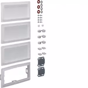 Set di collegamento, universale, verticale, per armadio a 4 ante, P 160 / 205 mm, QuickSet