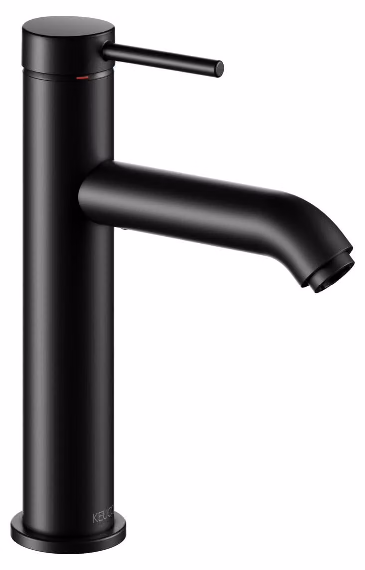 KEUCO IXMO Soft Mitigeur monocommandé pour lavabo 130, sans vidage à tirette, saillie 129mm, 59501372101, 59501372101