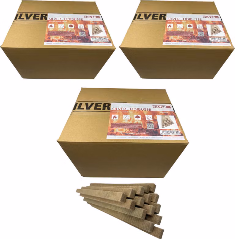 1200 accendifuoco SILVER FIDIBUSSE® | accendifuoco per camini | accendifuoco per stufe | accendifuoco per barbecue