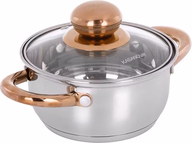Mini casseruola 14 cm acciaio inox Meravigliosa con coperchio