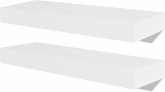 Mensola mobile design da parete 4 pz Bianco 40 cm 2702261
