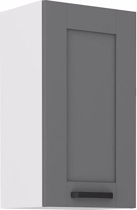 Armadietto superiore da cucina LAILI - larghezza 40 cm, grigio / bianco