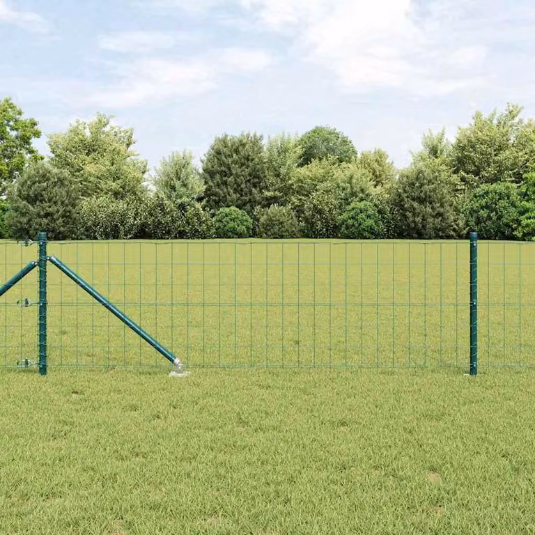 Maison Exclusive - Recinzione con Posto Verde 0,6 x 25 m Acciaio e PVC