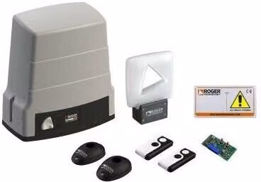 Kit motore elettromeccanico brushless per cancelli scorrevoli Roger BH30/806 grigio