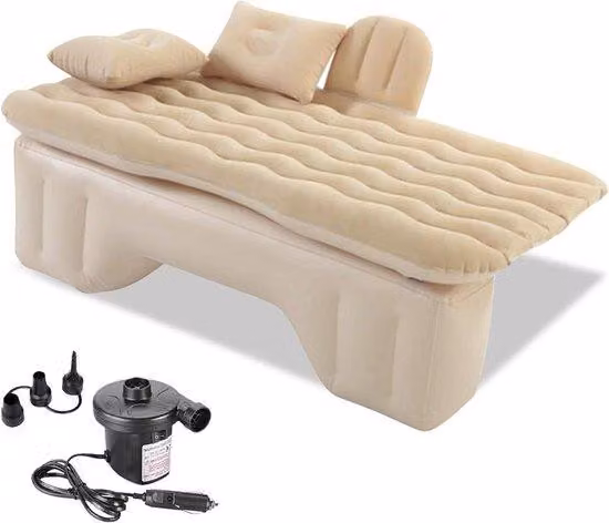 Letto gonfiabile per auto e campeggio - Impermeabile e a tenuta stagna - Beige