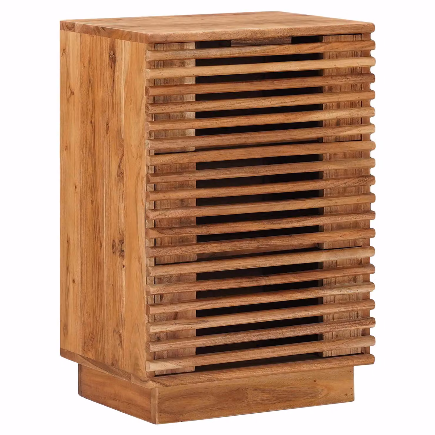 vidaXL Comodino a muro in legno di acacia marrone L: 40 cm, P: 30 cm, H: 60 cm