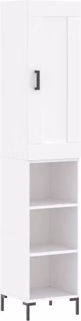Credenza Buffet da pranzo Bianca in Legno Multistrato L/P/H: 34,5 x 34 x 180 cm