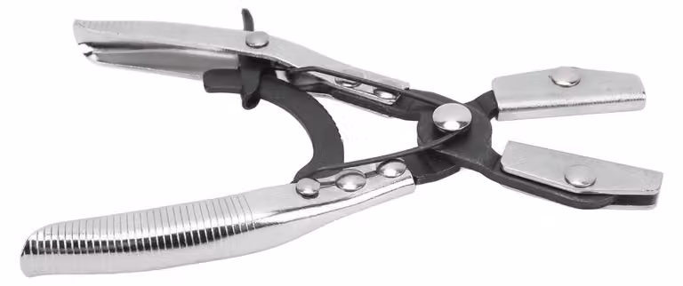 Pinza per fascette stringitubo con meccanismo a cricchetto, 20 cm, per tubi dei radiatori e dei freni